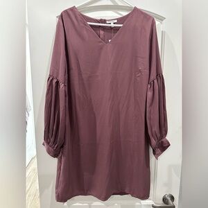 Maurices Mauve Long Sleeve Dress